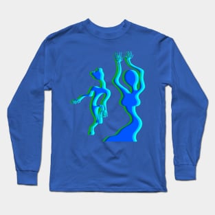 Lazer Guided Melodies (blue) Long Sleeve T-Shirt